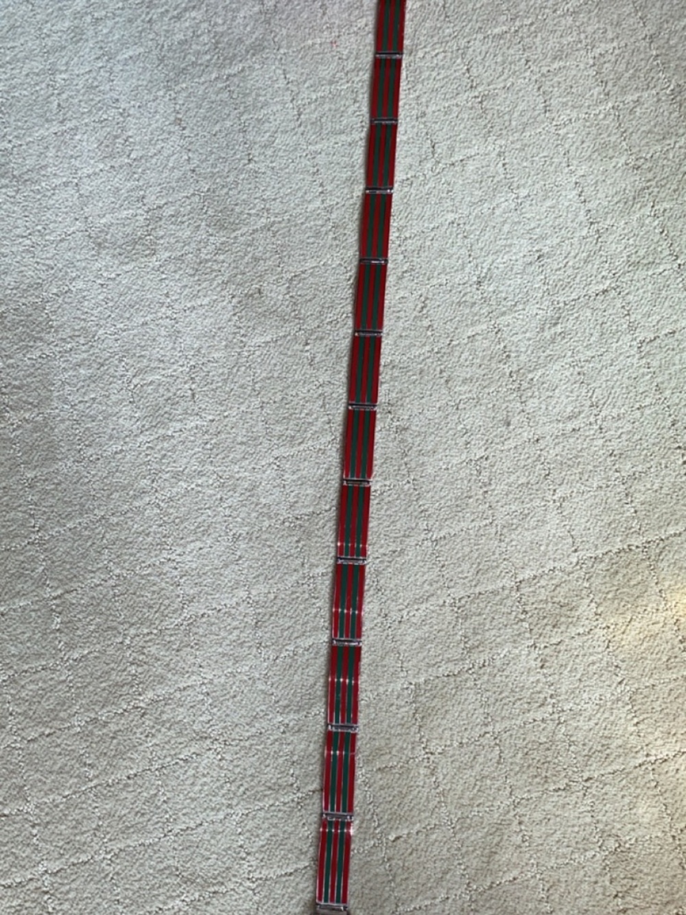 Rare Silver Gucci Belt with Red & Green Enamels - Picture 10 of 16